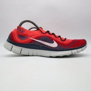 Nike Free Flyknit 5.0 Bright Crimson Men's Size 11.5 Athletic Sneaker 615805-616